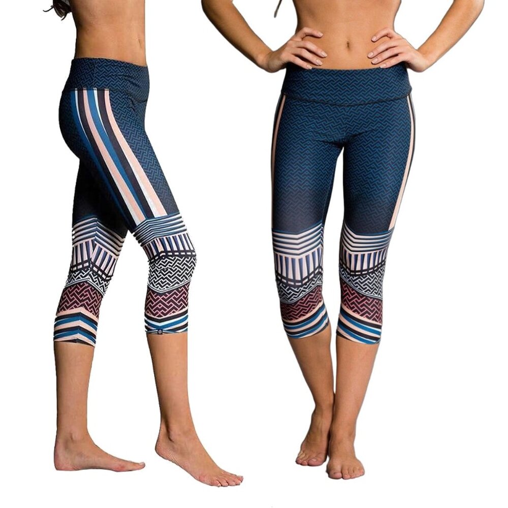 ONZIE New Moon + Empire Graphic Leggings BUNDLE OF 2!